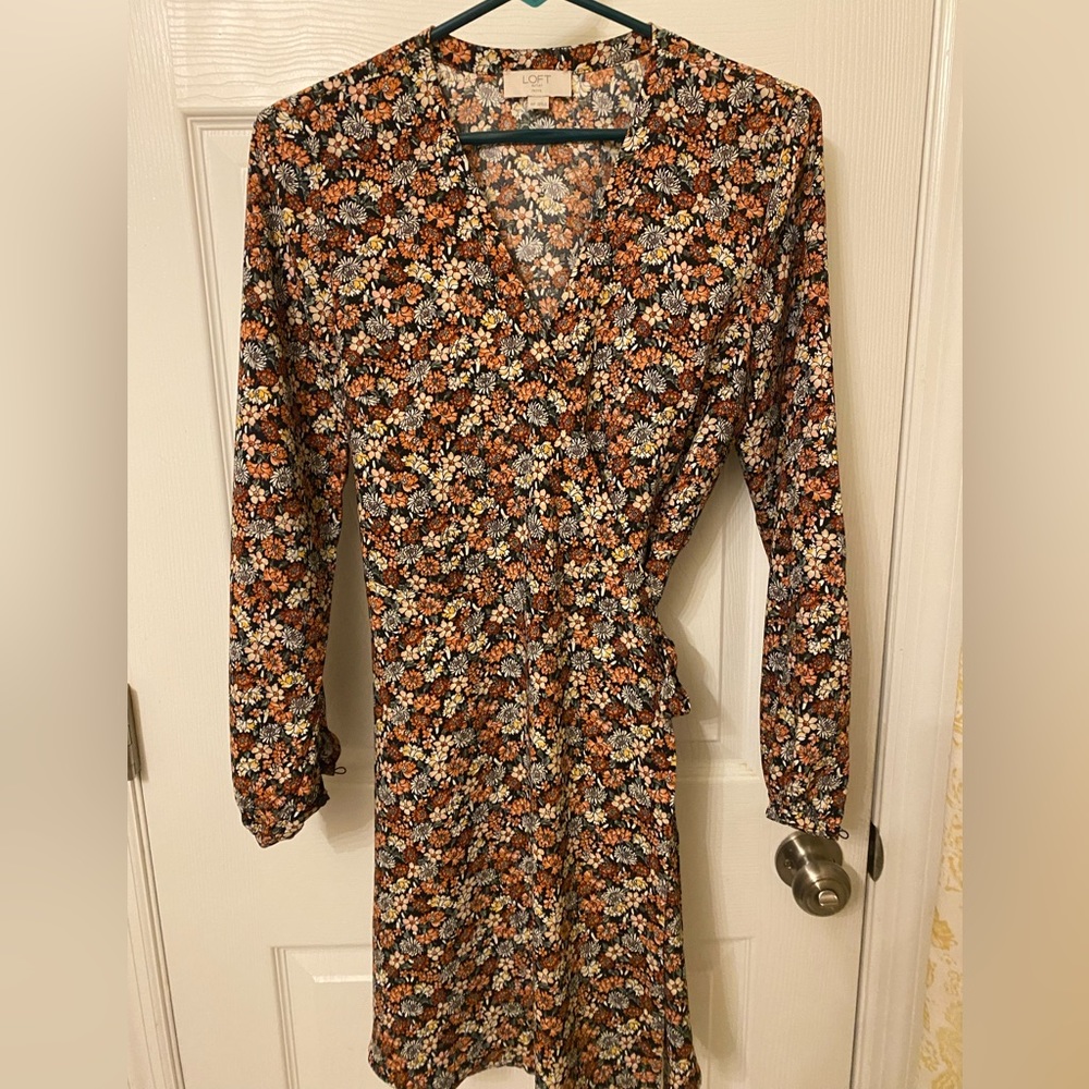 Loft Wrap Dress. Smoke and pet free.  Worn a few times. Make any offer